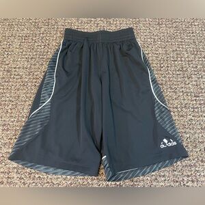 Adidas Men’s Black and Gray Basketball Shorts, Size Small